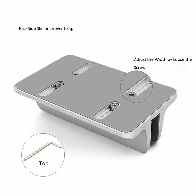 Aluminum Alloy Adjustable Laptop Stand 2 In 1 Desktop Space Saving Holder Adjustable Dock For MacBook/Surface/Samsung