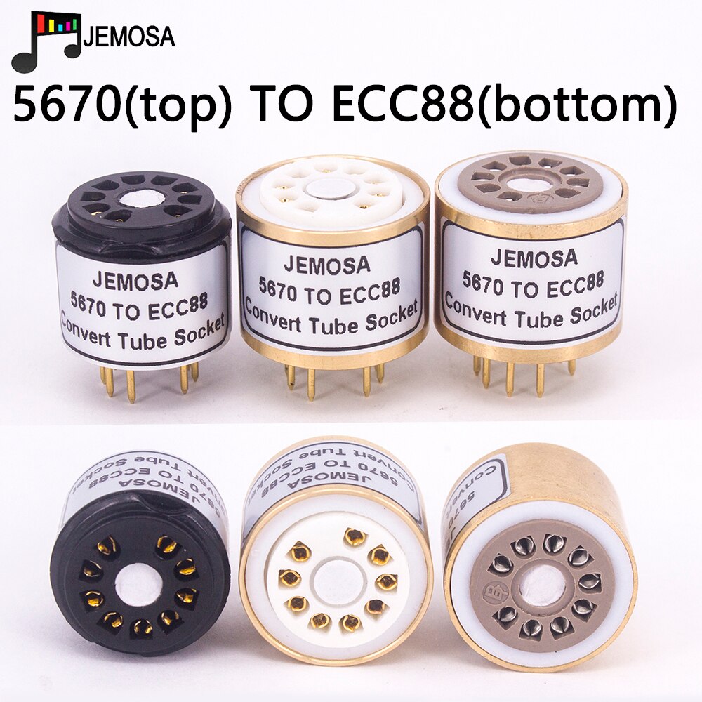 1PC 5670 6N3 6H3N 369A PER ECC88 E88CC 6N2 6N1 6N11 6N6 6922 FAI DA TE Amplificatore Audio Tubo A Vuoto di Convertire presa Adattatore HIFI