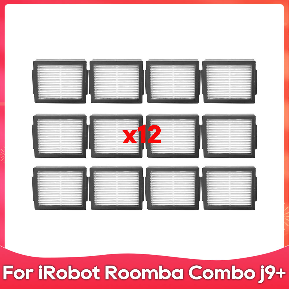 Compatible con ( iRobot Roomba Combo j7+, j9+, 10 Max ) Cepillo lateral de rodillo, filtro, paño de fregado, bolsa de polvo, accesorio para aspiradora robótica.: Azul