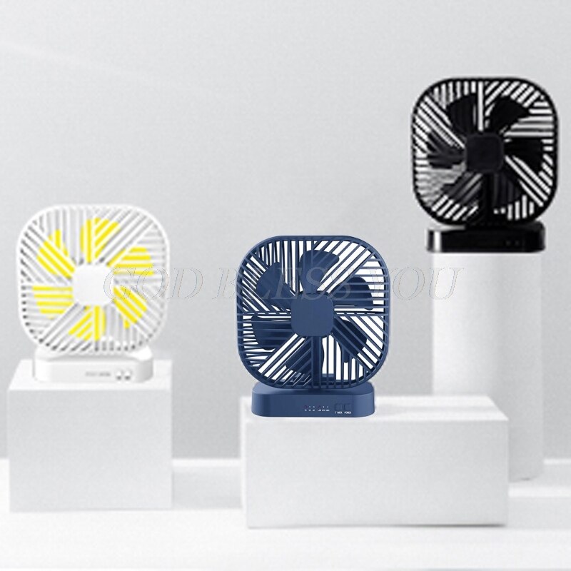 Magnetic USB Fan USB or AA Battery Powered Desk Fan with 3 Speed Timing Function