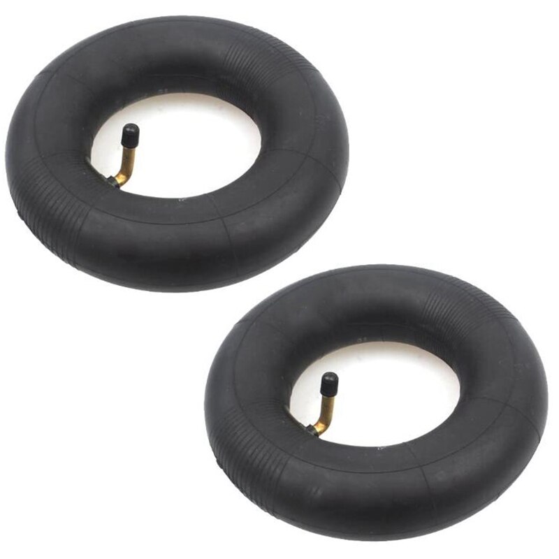 2- pack 2.80/2.50-4- tums innerslang med  tr87 böjda ventilskaft för skotrar, gräsklippare, skottkärror, handtruckar: Default Title
