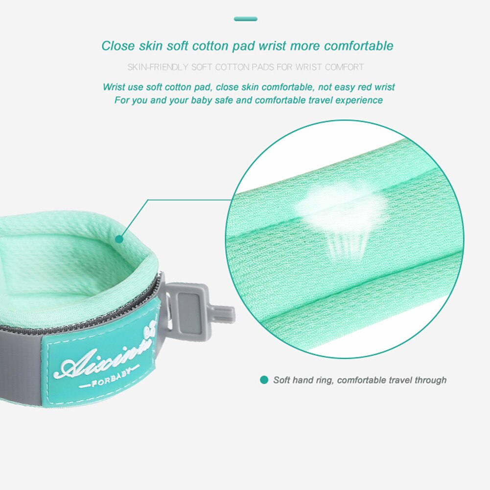 Toddler Kids Safety Harness Leash Strap 360 Degree Anti Lost WristLink Traction Rope Belt with Lock