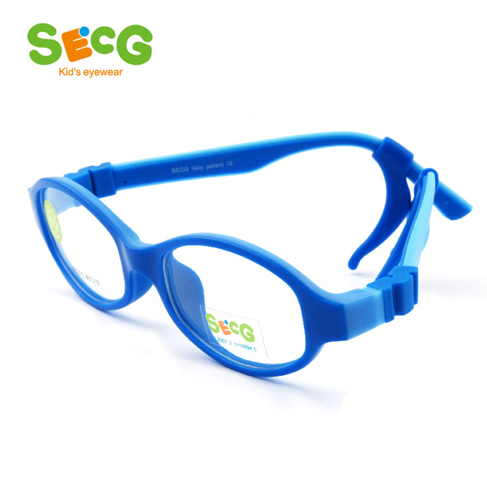 SECG-Montura Flexible y suave para niños, montura de gafas de niño para gafas ópticas