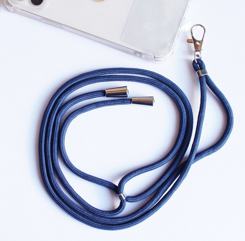 Cordon pour coque de téléphone portable + adaptateur universel, ruban de suspension pour accrocher, jaune, rouge, noir, gris, lilas, bleu