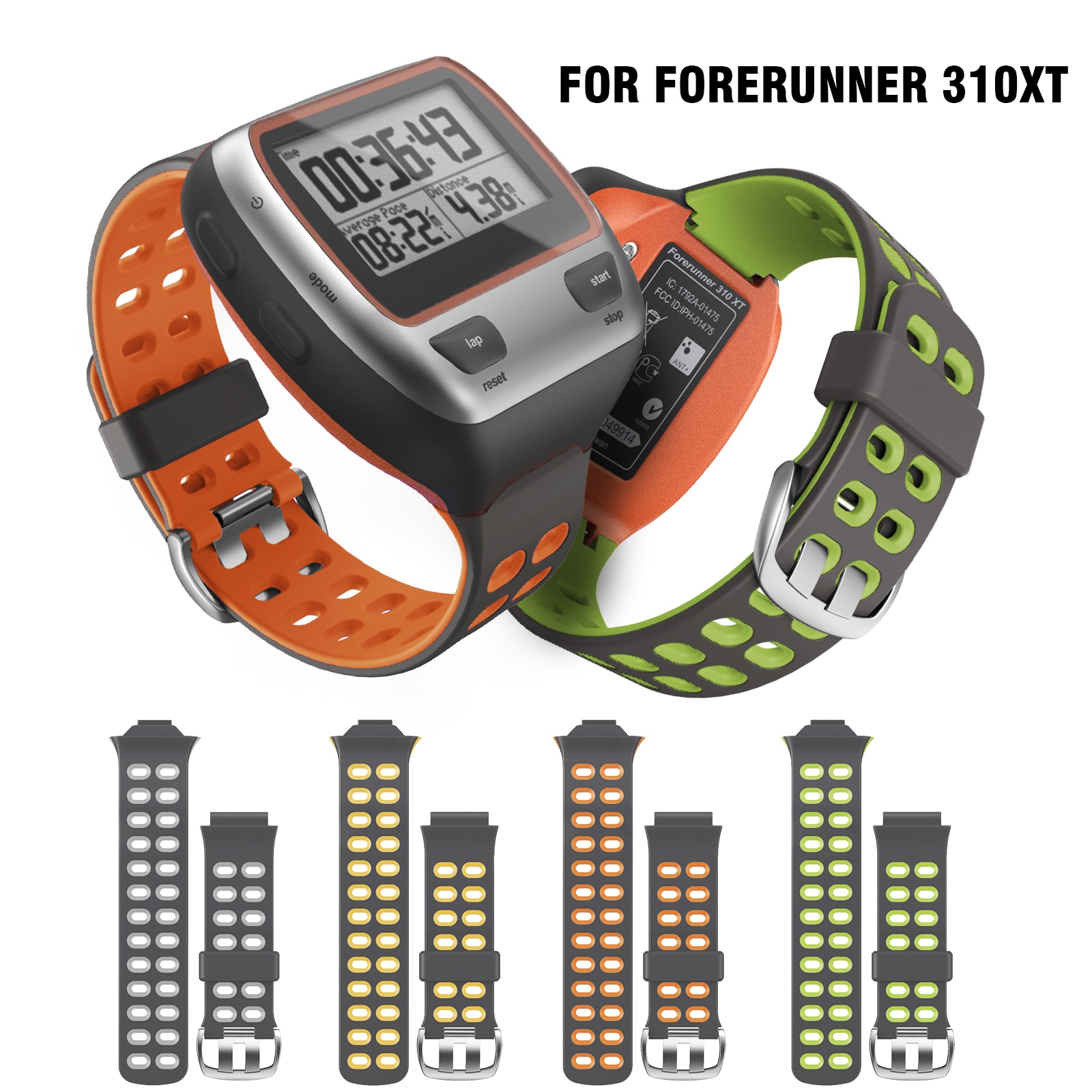 Bracelet de rechange en Silicone pour montre Forerunner 310XT, coloré, Sport