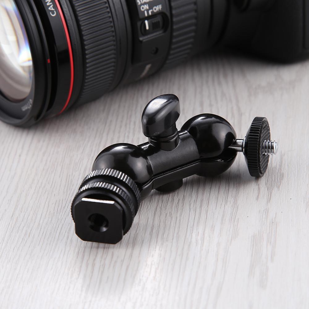 Aktion Kamera schnell Freisetzung Kugelkopf Klemme Blitz Schuh schwenken Ball Kopf für insta360 eine x2 1/4 zoll Stativ Schraube Magie Arm