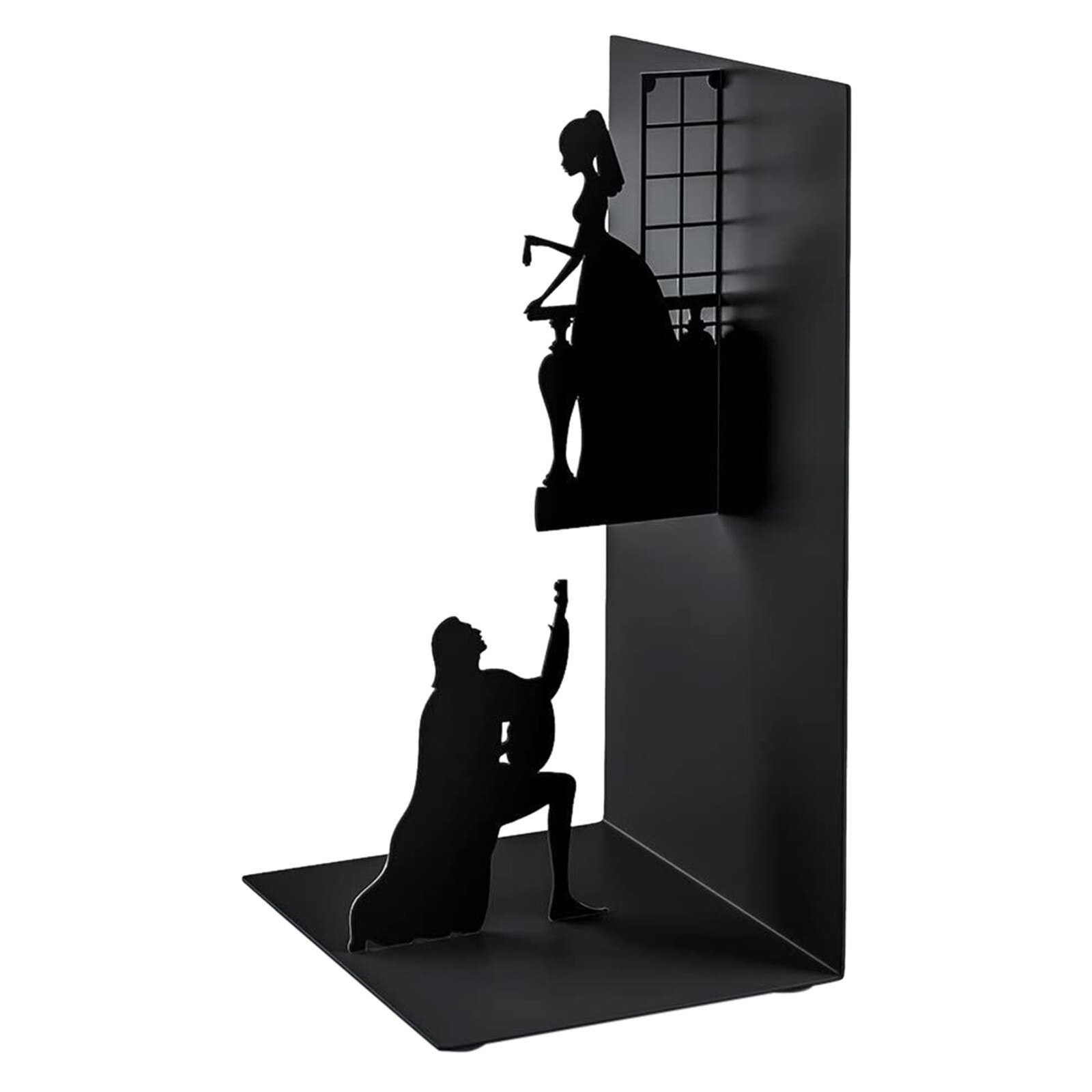 1/2/3 Pair Non-slip Bookend Stainless Steel Book Stand Non Slip Rack Shelf Holder Heavy Book End Office Book Stopper boekensteun: C 1Pair