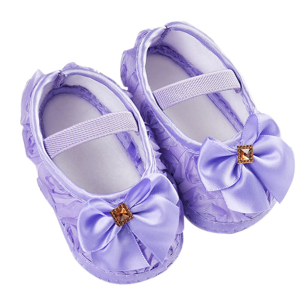 Écharpe de marche pour bébés filles, bande élastique avec nœud, pour premiers pas, princesse douce, anti-glissante, cicatrice: Purple  / 11