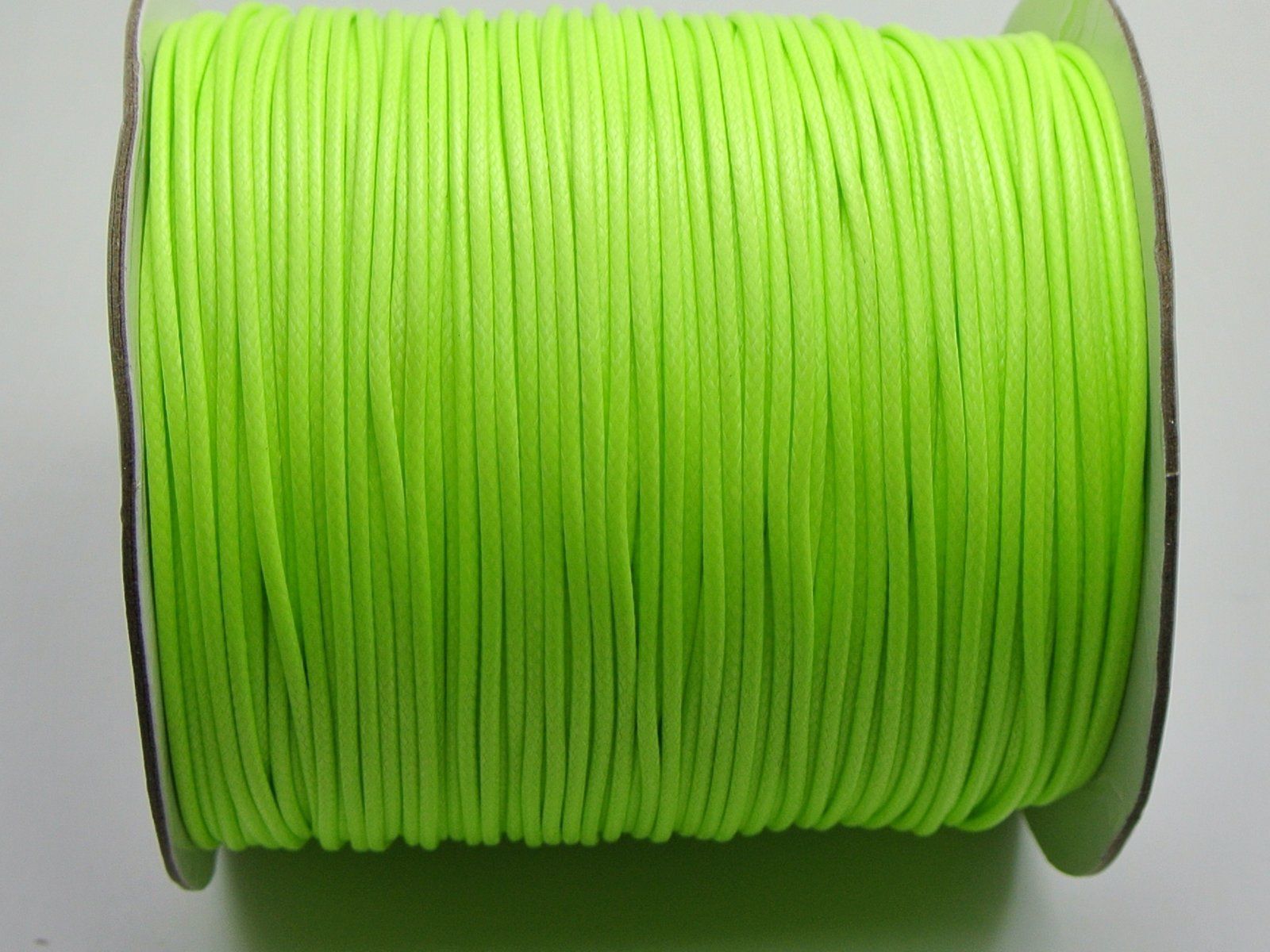 100 Yards Neon Groene Koreaanse Gewaxt Koord String Discussie 1Mm Voor Armband Ketting