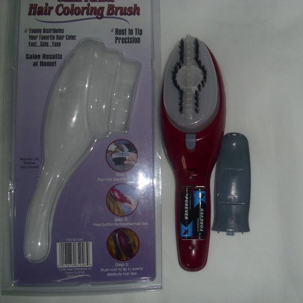 Peigne électrique de teinture de cheveux, brosse de coloration de cheveux à usage personnel spécial pour dames Instrument de coiffure de haute précision