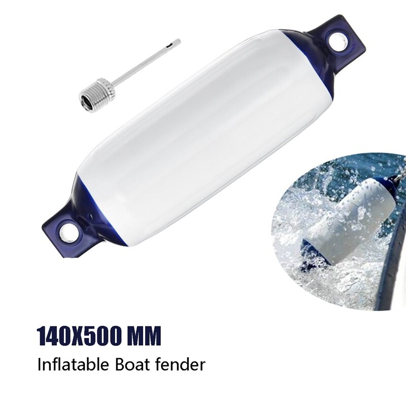 Opblaasbare bootfender pvc boot anker bumper marine bootfender voor boot, zeilboot, cuddy etc  (5.5 x 20 inch): Default Title