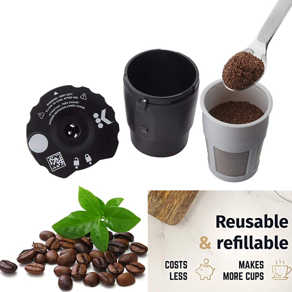 Universele Herbruikbare Hervulbare Grond Koffie Filter Fit Voor 2 Koffie Machine Accessoires Koffie Capsule Filter Hervulbare K-Cups