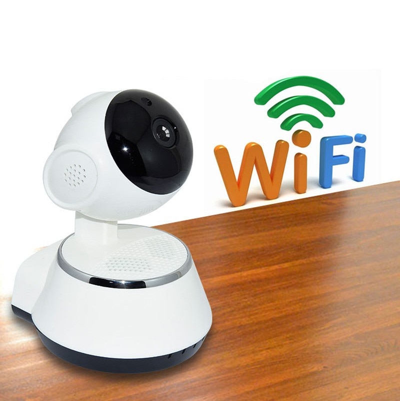 Draadloze IP Camera WIFI 720 p CCTV Home Security Cam Micro SD Slot Ondersteuning Microfoon & P2P Gratis APP ABS plastic
