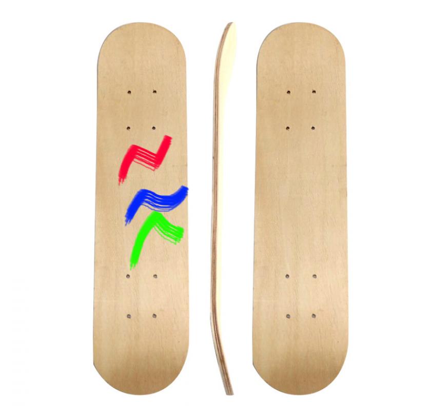 Chinese Esdoorn Skatebooards Diy Skate Booard Decoratie Boards Licht Houten Dubbele Rocker 43-80Cm Kinderen Kids Volwassen Skateboard