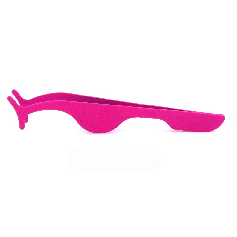 Pinzas para herramienta de belleza, pestañas postizas multifuncionales, rizador de pestañas auxiliar de acero inoxidable, pinzas, Clip, accesorios de maquillaje: Rose