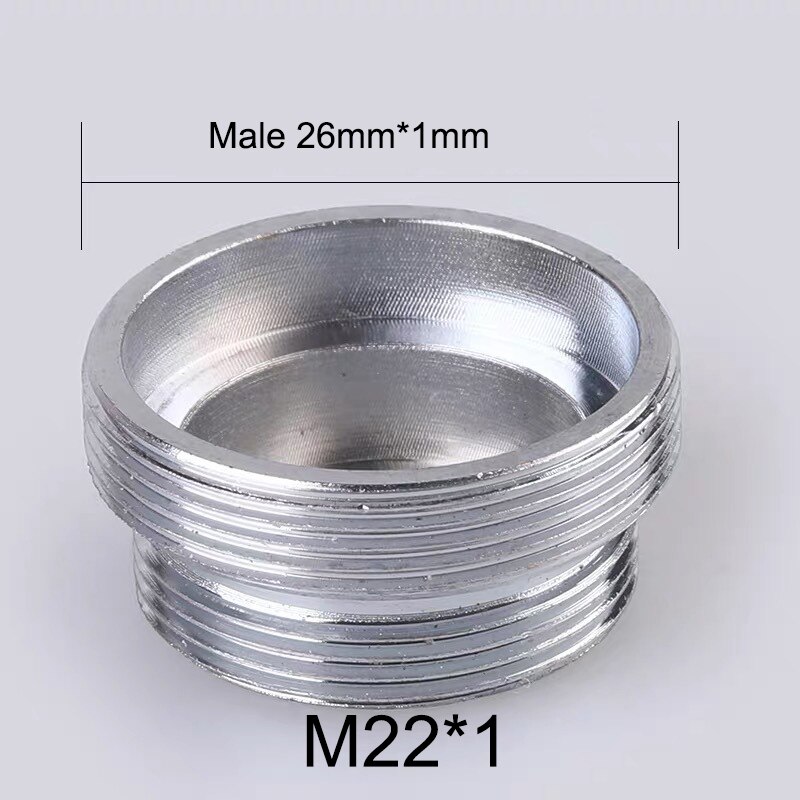 Koper Vernikkeld M22 Reducer Kraan Adapter 16 18 20 22 24 26 28 30mm Mannelijke Vrouwelijke Keuken Badkamer messing Water Tape Joint: Licht Geel