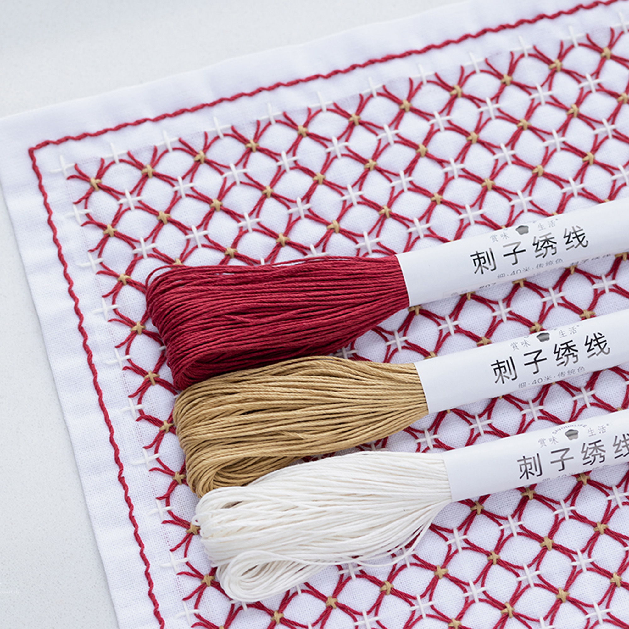 Sashiko Threads, Embroidery Floss, Sashiko Embroidery Thread, 6 strands Floss,40/100 meters of Embroidery thread