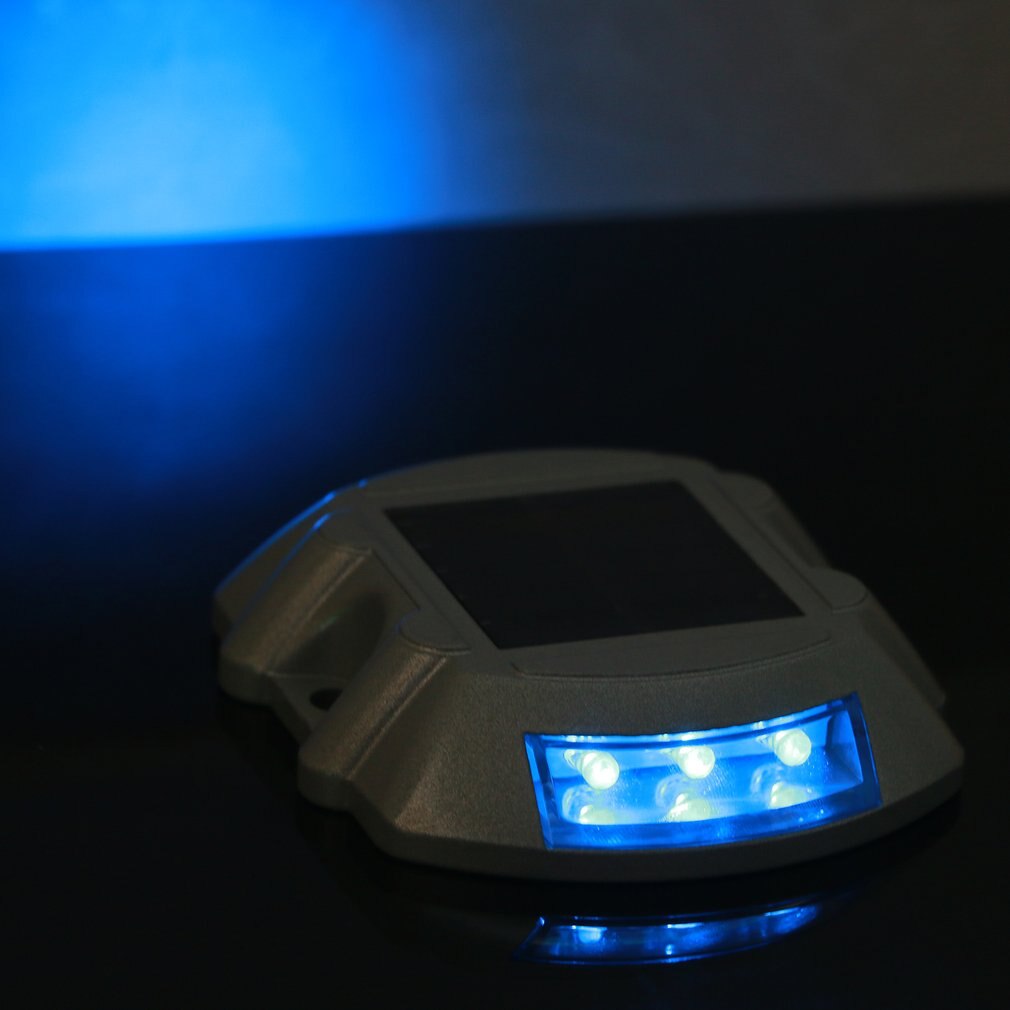 Waterdicht Zonne-energie Weg Stud Spuitgieten Aluminium Verkeer Signaal Licht Led Light Solar Drive Lamp Outdoor Solar Lamp