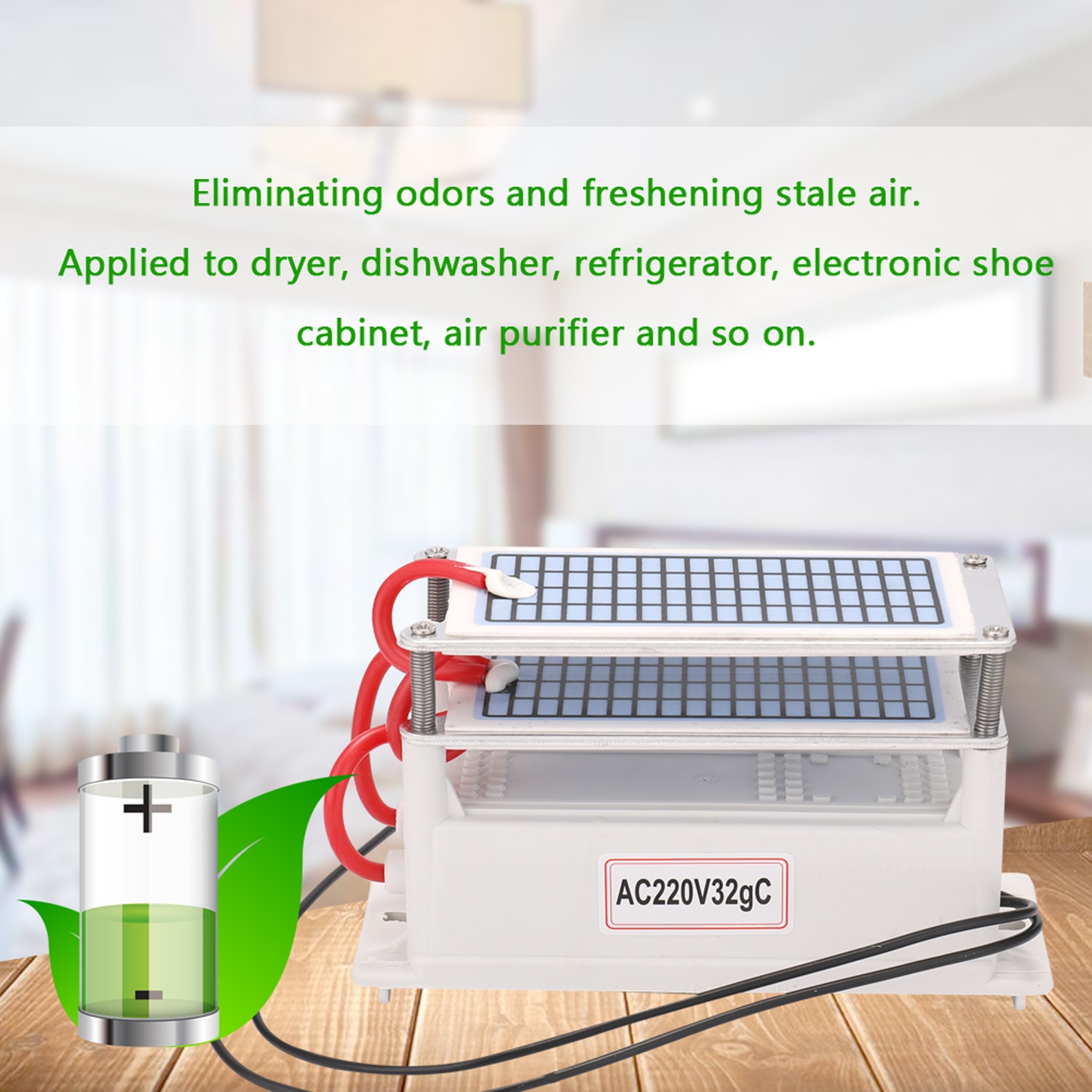 Ozone Generator 220V 32g/h Ozonator machine air purifier Air Cleaner deodorizer Formaldehyde Remove Machine for Home Car