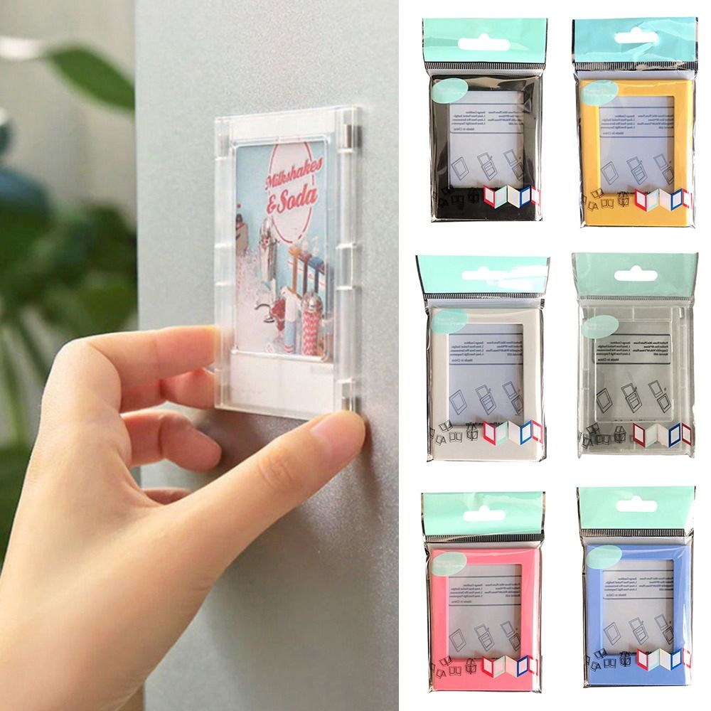 3-Zoll-Fotorahmen Magnet Polaroid Foto rahmen Mini Acryl Magnet Bilderrahmen transparente Acryl Karte Displayst änder