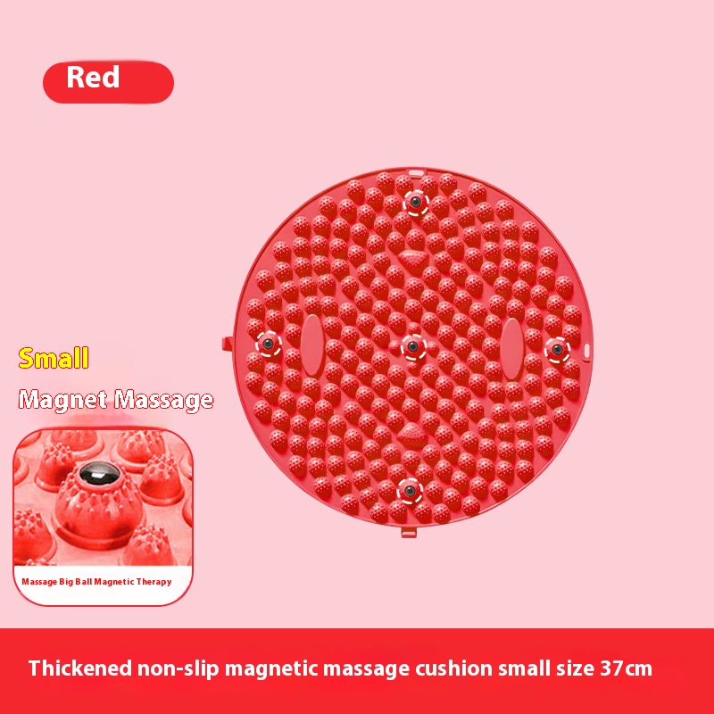 Ronde voetmassage Vingerdrukplaat Magnetische therapie Voetmassageapparaat Sport Fitness Voetmassage Pad: Rood
