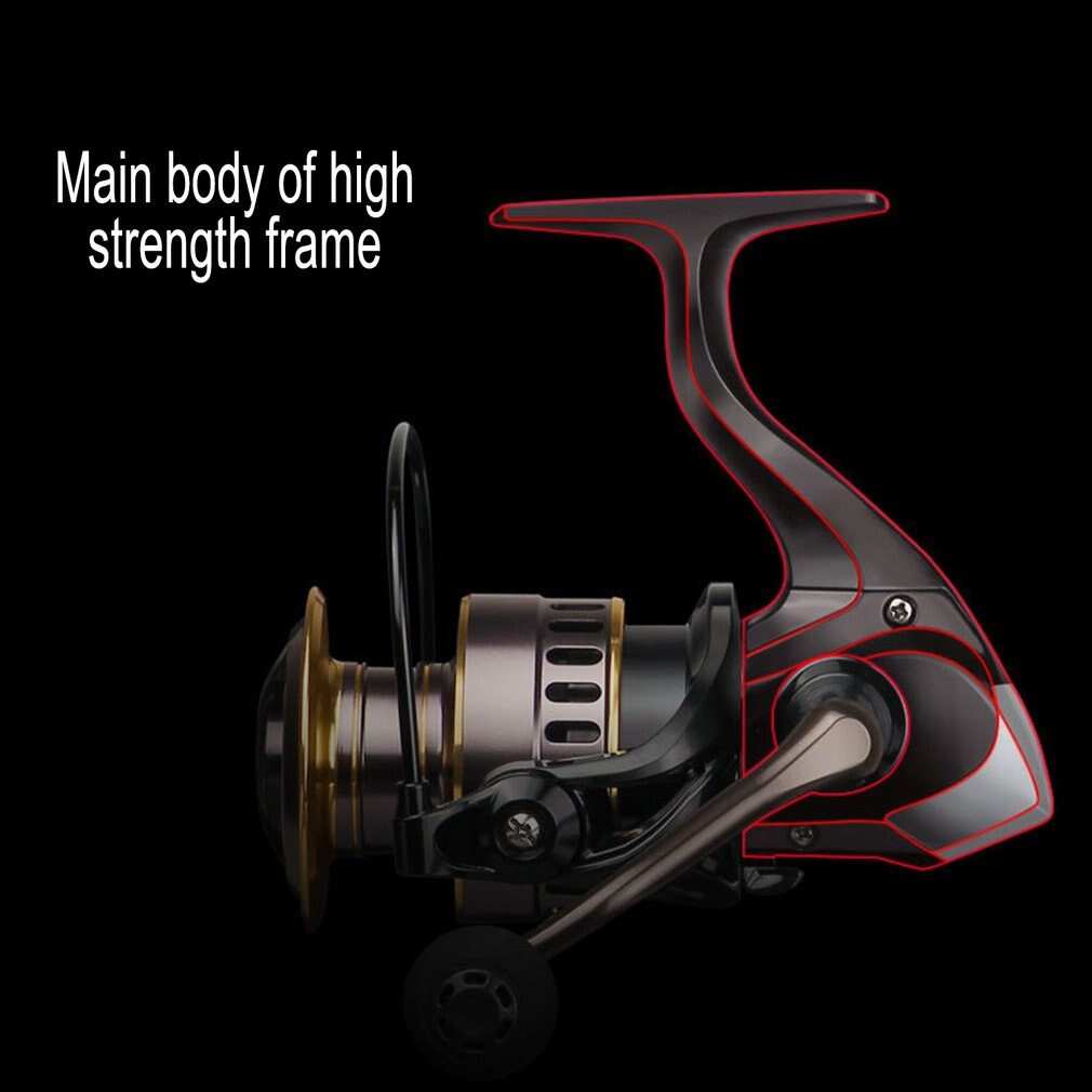 HE-1000-carrete de pesca de 12 ejes, de Metal, giratorio, Ultra suave, de aluminio, CNC, para pesca en agua dulce y salada