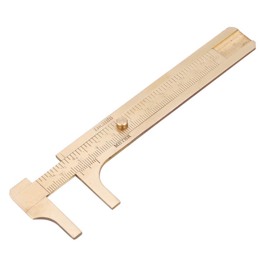 100mm Metal Double Scale Sliding Gauge Vernier Caliper Ruler Measuring Tool
