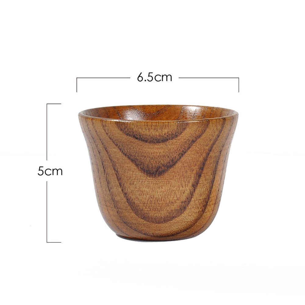 Wooden Cup Log Color Handmade Natural Wooden Coffee Tea Beer Juice Milk Mug Cup Water Cup tumbler Kitchen Accessories FDH
