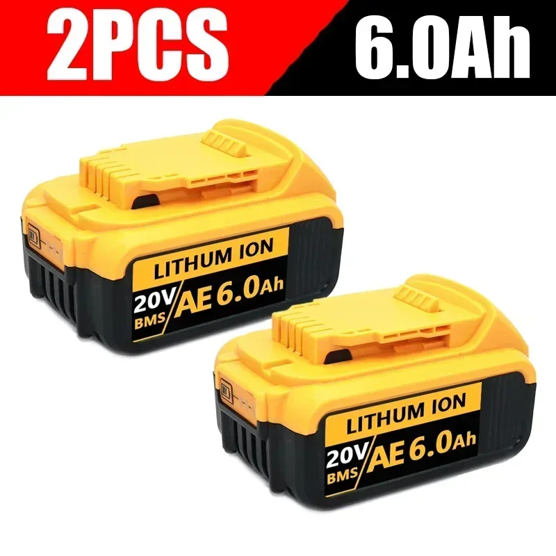 DCB200 20V Battery Compatible with dewalt power Tools 18V 12Ah rechargeable electric tool Lithium batteries 20V 18Volt 18v 12Ah: Beige