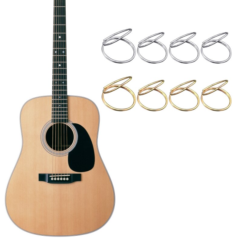 A9LD 1 Duim Met 3 Vinger Draad Stijl Plectrums Metalen Picks Open Voor Banjo Ukulele Gitaar Beginner Spelen onderdelen
