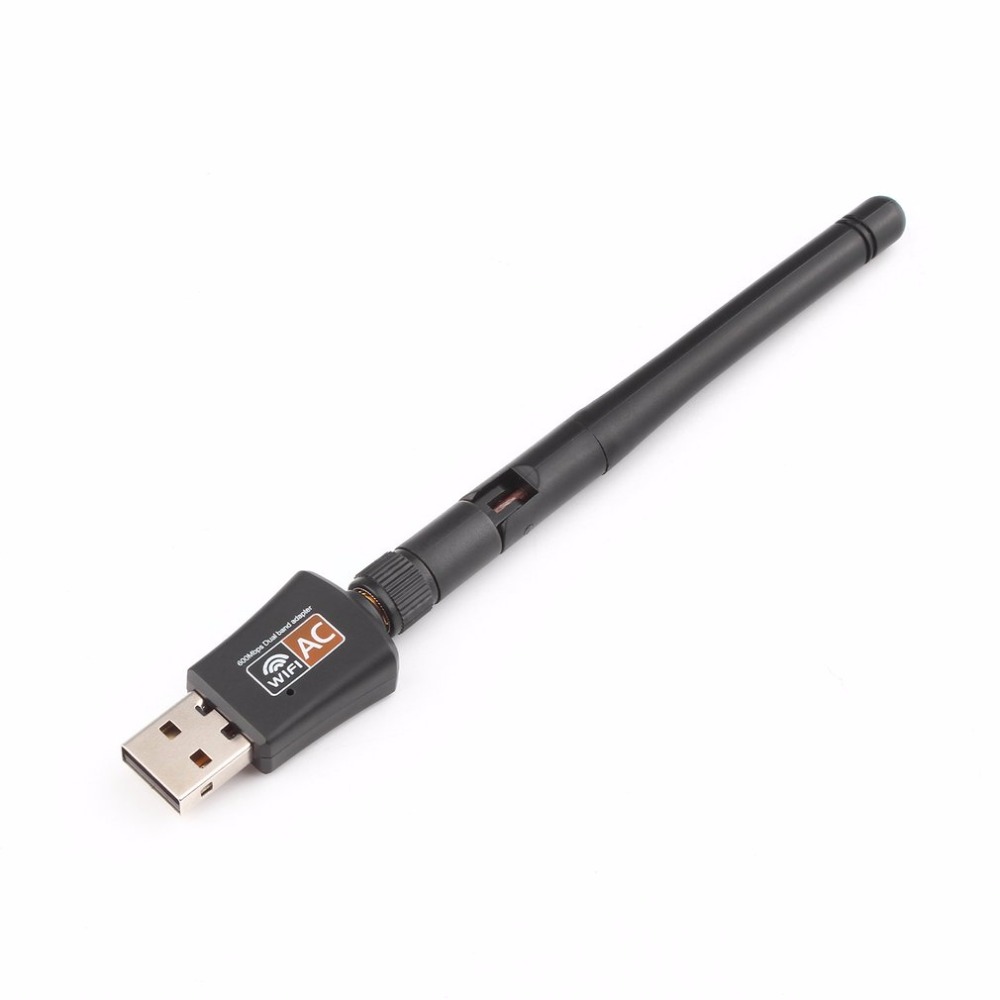 TEROW USB 2.0 600mbps WiFi Wireless Network Card Dual Band High Speed 802.11ac LAN Adapter with rotatable Antenna