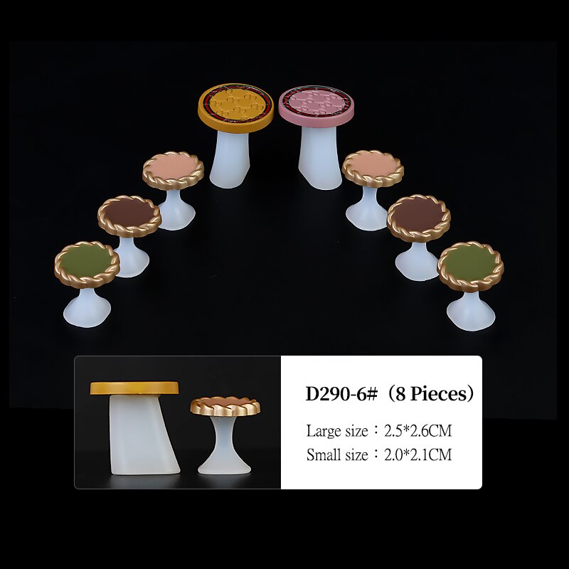 8Pcs Nail Art Toe Separator Flower Heart Pearl Diamond Silicone Foot Toes Separators Silica Gel Finger Toe Spreader: Burgundy