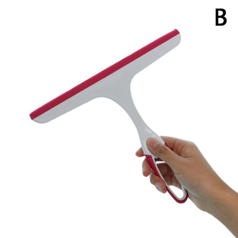 Glas Fenster Sauber Wischer Weiche Silikon Klinge Seife Reiniger Schaber Auto Dusche Spiegel Wischer Haushalt Windschutzscheibe Reinigung Schläger L7Y5: B
