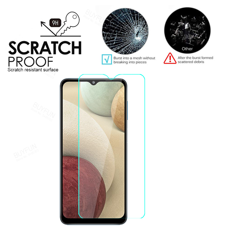 2 pezzi di vetro temperato per Samsung Galaxy A12 pellicola protettiva in vetro per Samsung 12 Galaxy 12 A 12 custodia protettiva in vetro