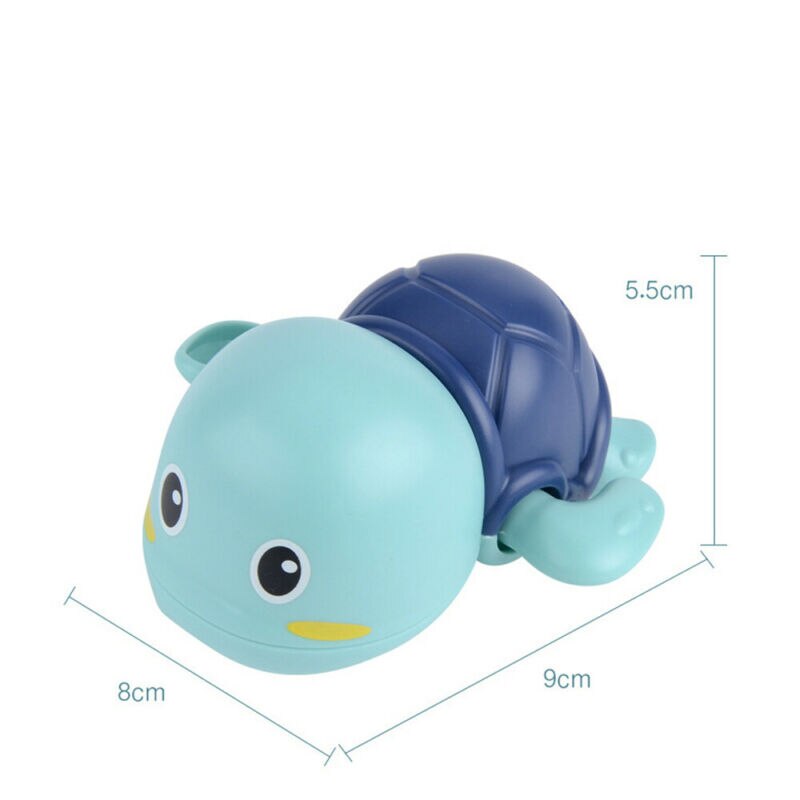 1Pc Leuke Cartoon Animal Tortoise Classic Baby Water Speelgoed Baby Zwemmen Schildpad Wond-Up Keten Clockwork Kinderen Strand bad Speelgoed
