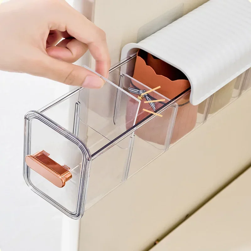 Neue wandmontierte Unterwäsche-Socken-Aufbewahrungsbox, Schrank, BH, Kleidungsstücke, Halfter, Behälter, Schubladenetui, große Stofffach-Kasten, platzsparend