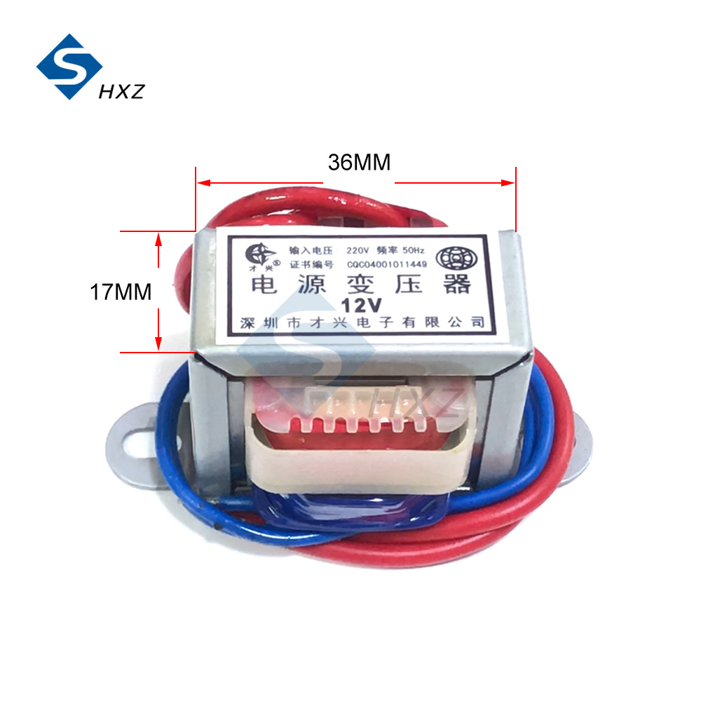 2W Single Voltage 2-wire Output Power Transformer AC220 to AC24V / AC15V / AC 12V /AC 9V / AC6V AC-AC Step-down Power
