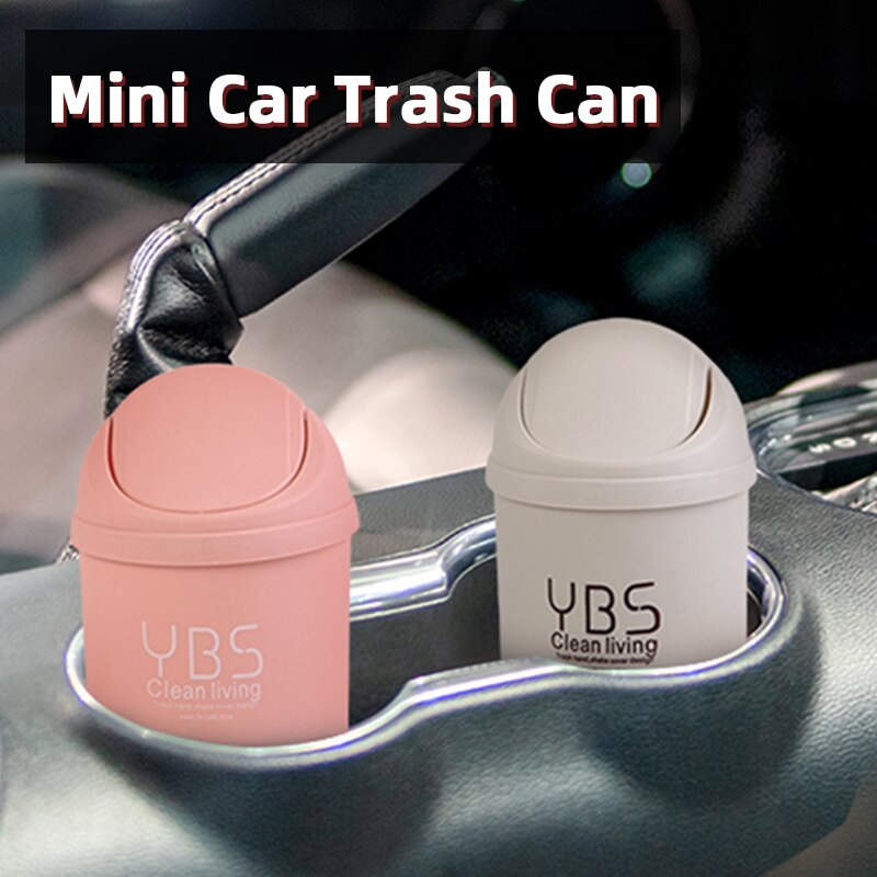 Mini Car Desktop Trash Can Exquisite Creativity Environmental Protection Flip-down Flap Deodorant Anti Mosquito