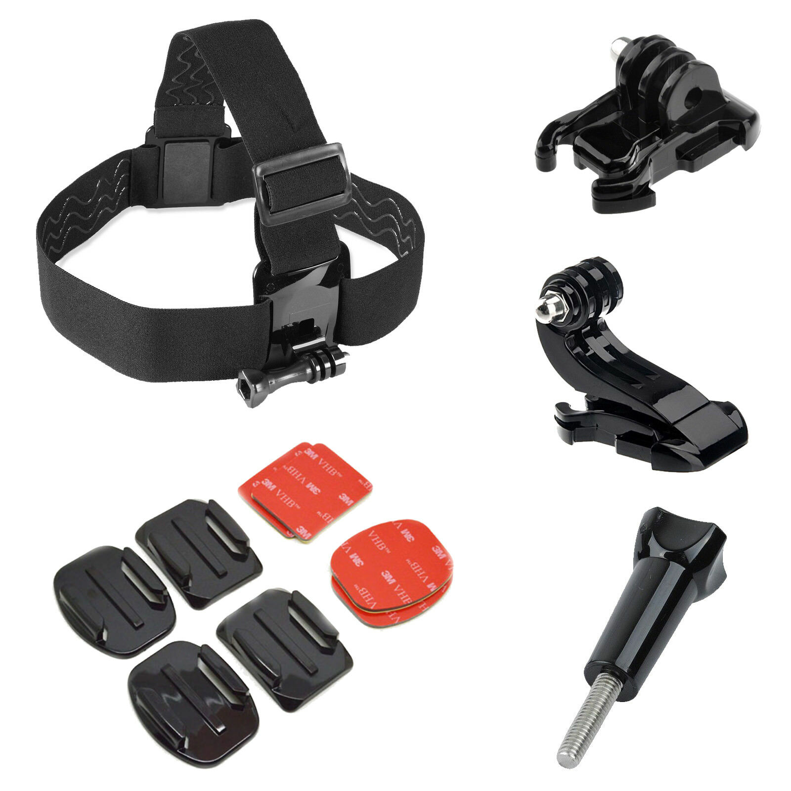 Zubehör Set für Gopro Hero 8 7 6 5 4 3 Sitzung SJCAM Xiaomi Yi Kit Montieren Schutz Rahmen Fall für GoPro Hero 8 Gehäuse: 02  -5pcs Head Kit