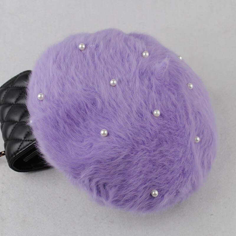 Solide voksne kvinder behårede baret kunstner boinas feminina hipster pearl multicolor maler hatte: Lilla
