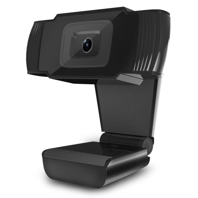 720P HD 12 MP Auto USB 2.0 Webcam Camera With MIC For Skype PC Android TV Brand And: Black
