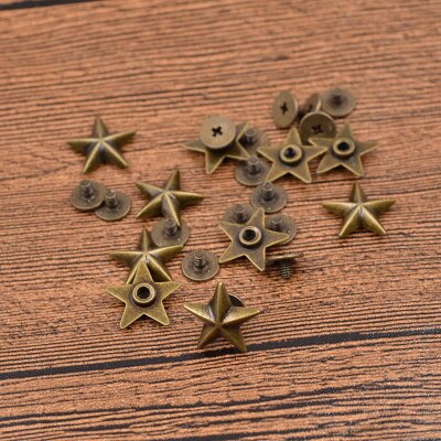 10 pcs Star Schroef Terug Studs Klinknagel Knoppen Voor DIY Ambachtelijke Kledingstuk Tas Schoenen Thuis Decor Supplies Accessoires: 4