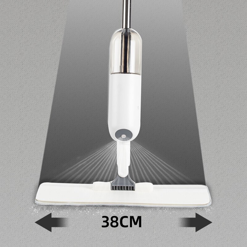Spray Mop With Microfiber Mop Cloth Wet And Dry Reusable Rotatable Handle Squeeze Mop Avoid Hand Washing Household Cleaning Tool