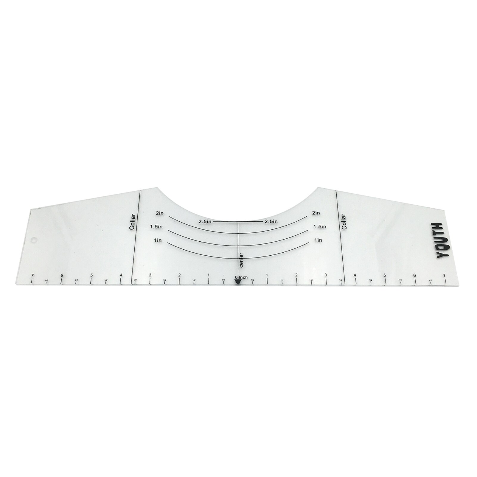 Regla de camiseta, herramienta de alineación de camisetas, regla para calcomanías de vinilo, camiseta vinilo, regla, guía de sublimación, diseños en camiseta JR: 14 x 2.5 inch