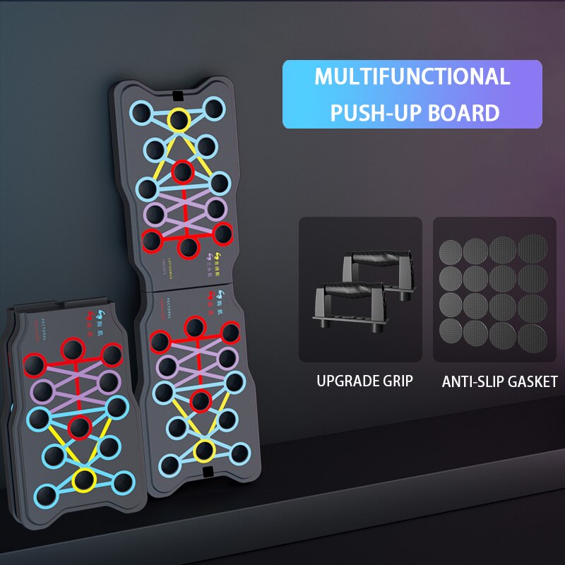 Push Up Board Fitness Band Handvat Voor Mannen Dames Lichtgewicht Opvouwbare Draagbare Push Up Home Gym Apparatuur Voor Krachttraining: Ordinary paragraph