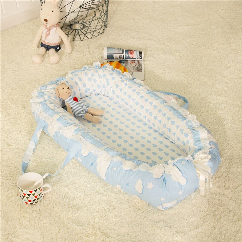 85*50cm Babynest Bett Tragbare Krippe Reise Bett Kleinkind Kleinkind Baumwolle Krippe Wiege Für Neugeborene Baby Kindergarten Tragetasche co Schläfer Bett: 13