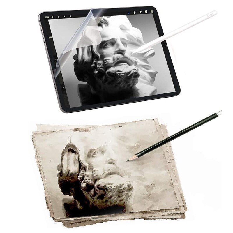 matt Haustier Papier Wie Anzeige-schutz Film Malerei Schreiben Für Apfel iPad 9,7 Luft 2 3 4 10,5 10,9 Profi 11 10,2 7th 8th Mini 5
