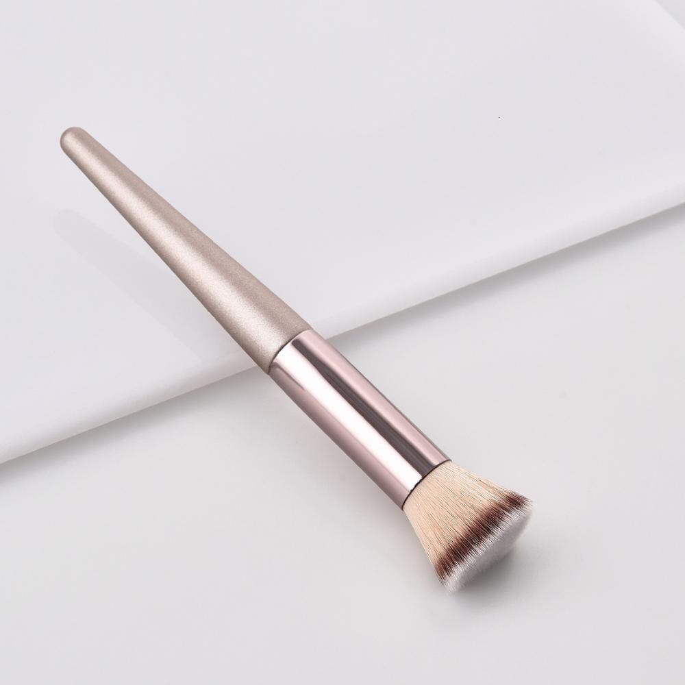 Beauty champagne make-up kwastenset voor foundation poeder blush oogschaduw concealer lippen oogmake-up kwast cosmetica beauty tools: 3