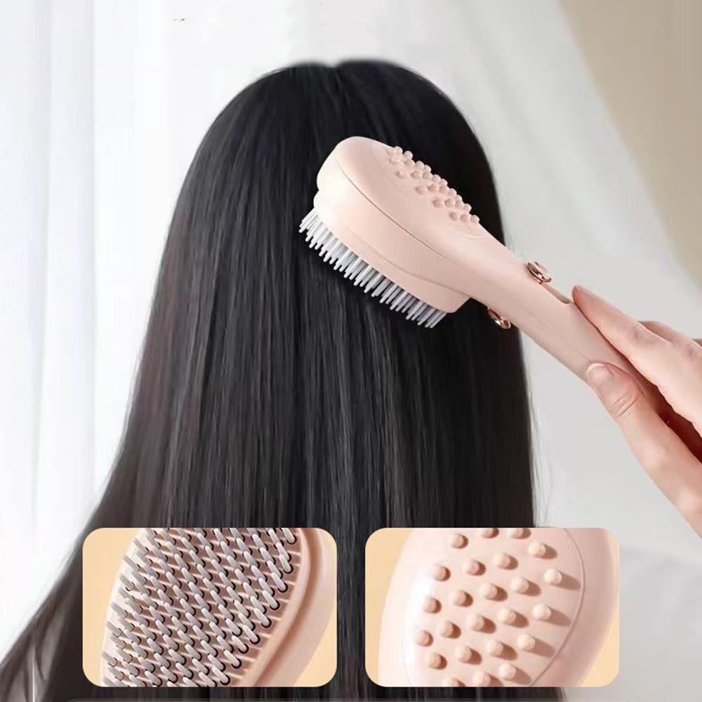 Zelfreinigende Haarborstel Hoofdhuid Massage Borstel Antistatische Haarkam Salon Styling Tool Draagbare Intrekbare Magische Pluizig Haar Kam