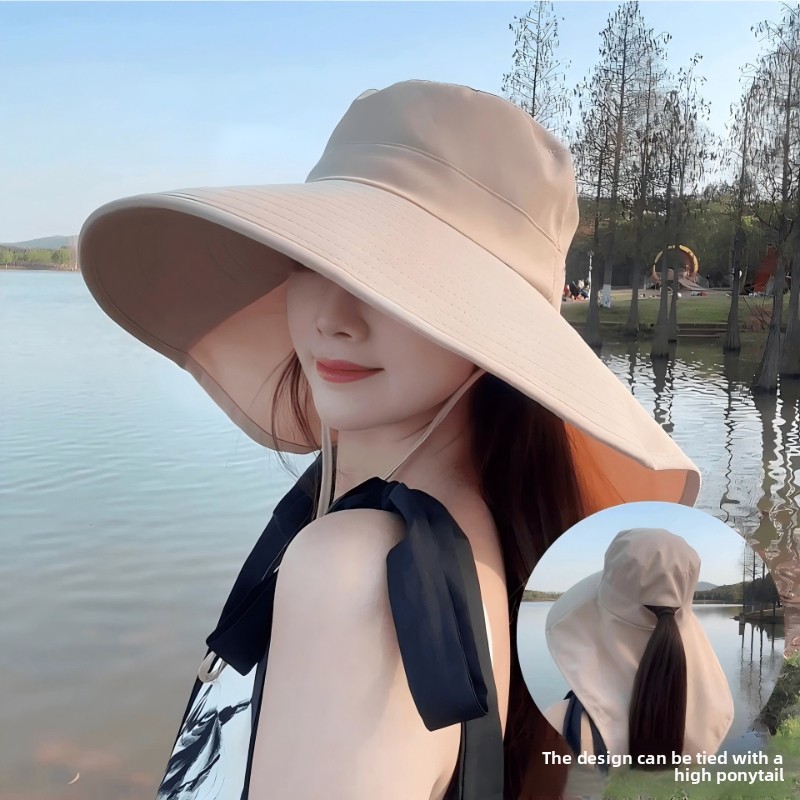 na wolnym powietrzu słońce wiaderko kapelusz dla kobiet Dziewczęcy kapelusz wędkarski Kapelusz z szerokim rondem i osłoną szyi 50+ UPF Ochrona safari czapka